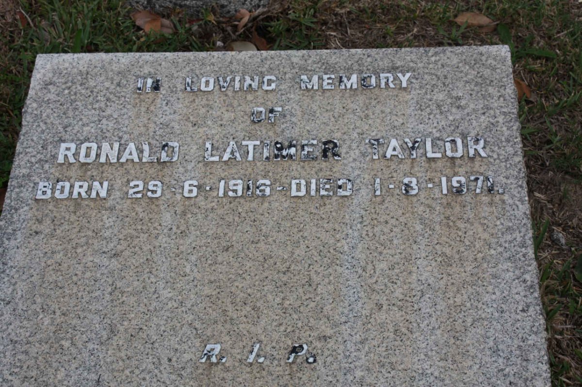 TAYLOR Ronald Latimer 1916-1971