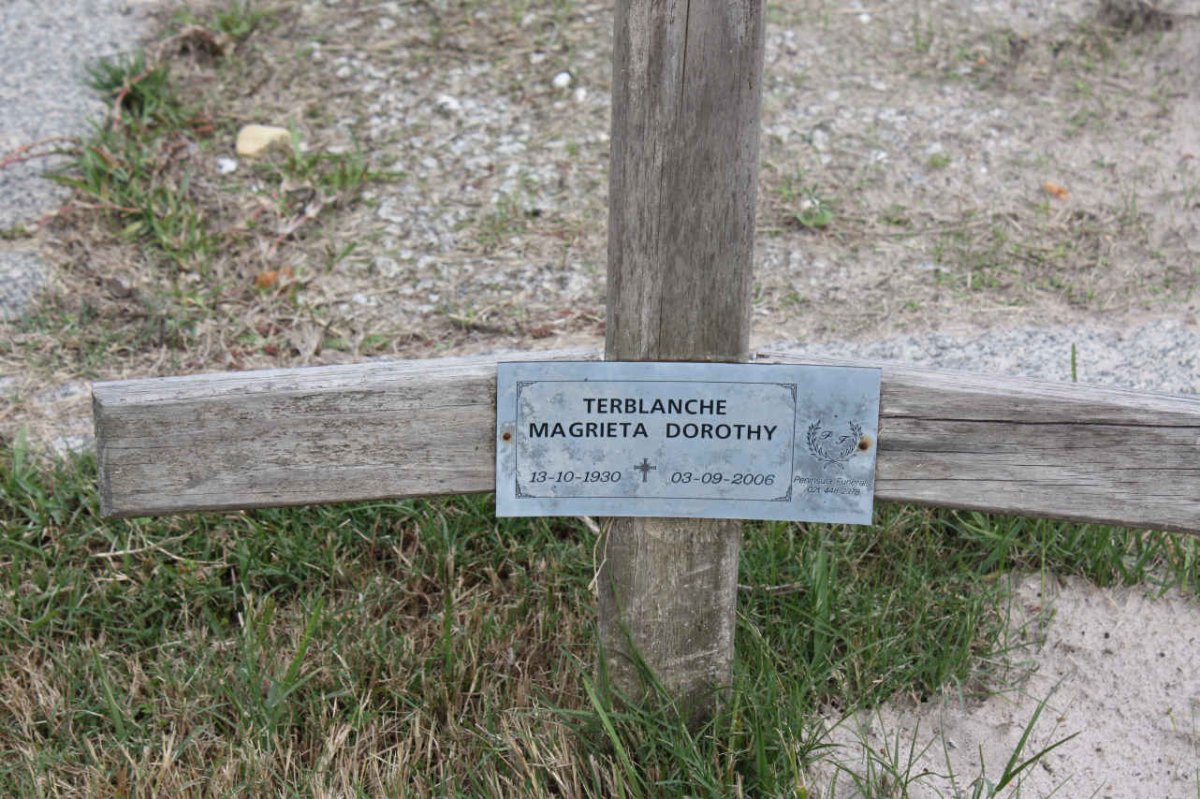 TERBLANCHE Magrieta Dorothy 1930-2006