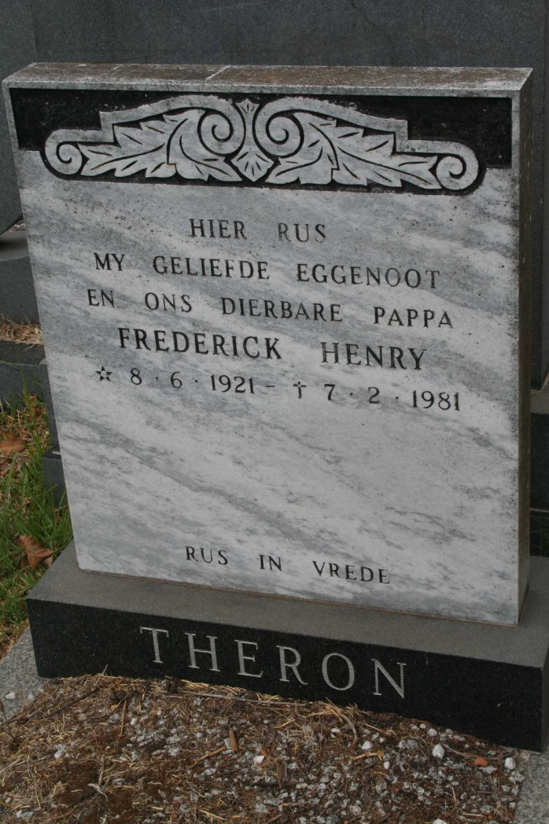 THERON Frederick Henry 1921-1981