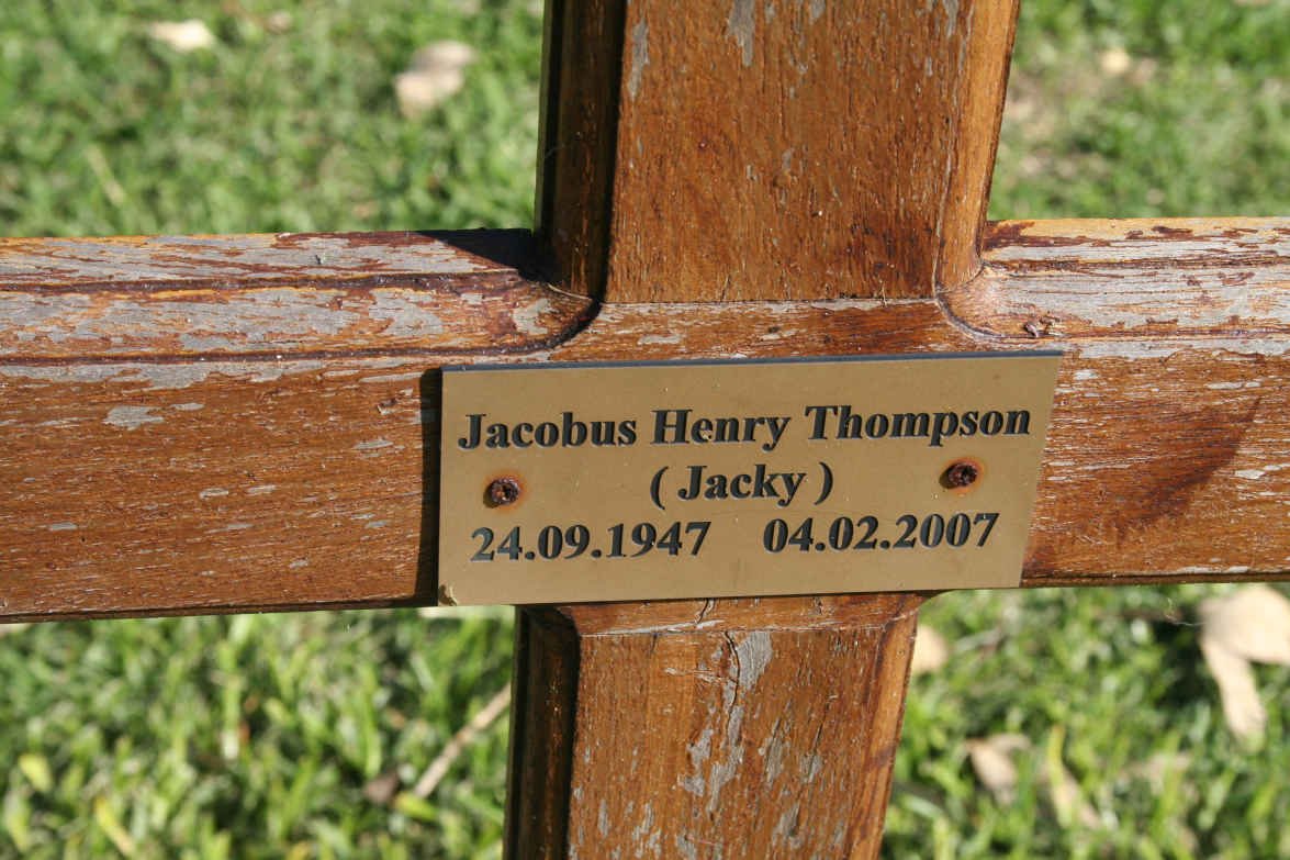THOMPSON Jacobus Henry 1947-2007