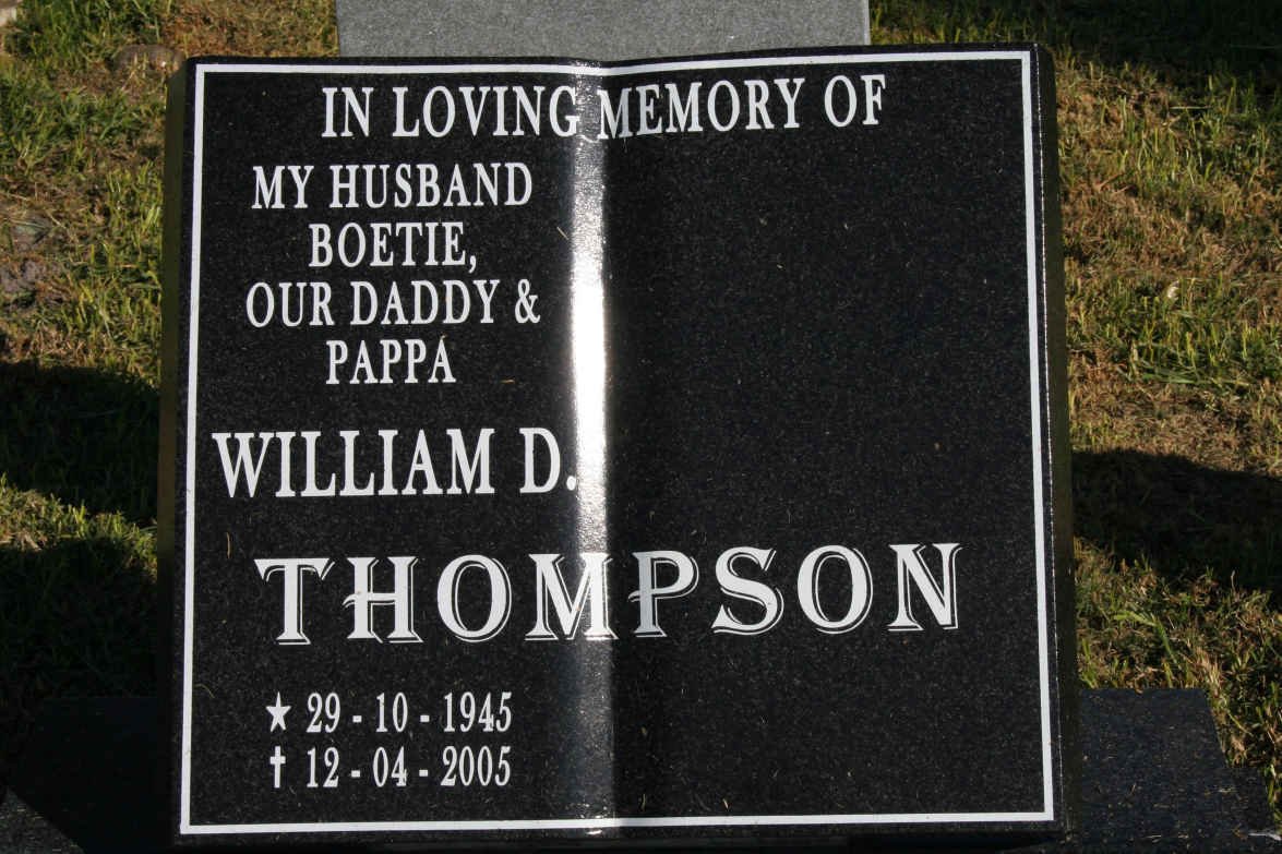 THOMPSON William D. 1945-2005