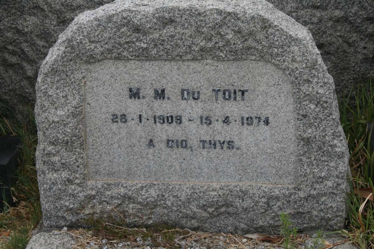 TOIT M.M.,du 1908-1974