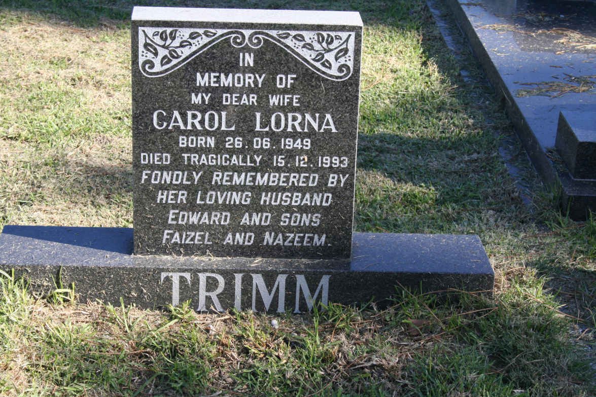 TRIMM Carol Lorna 1949-1993
