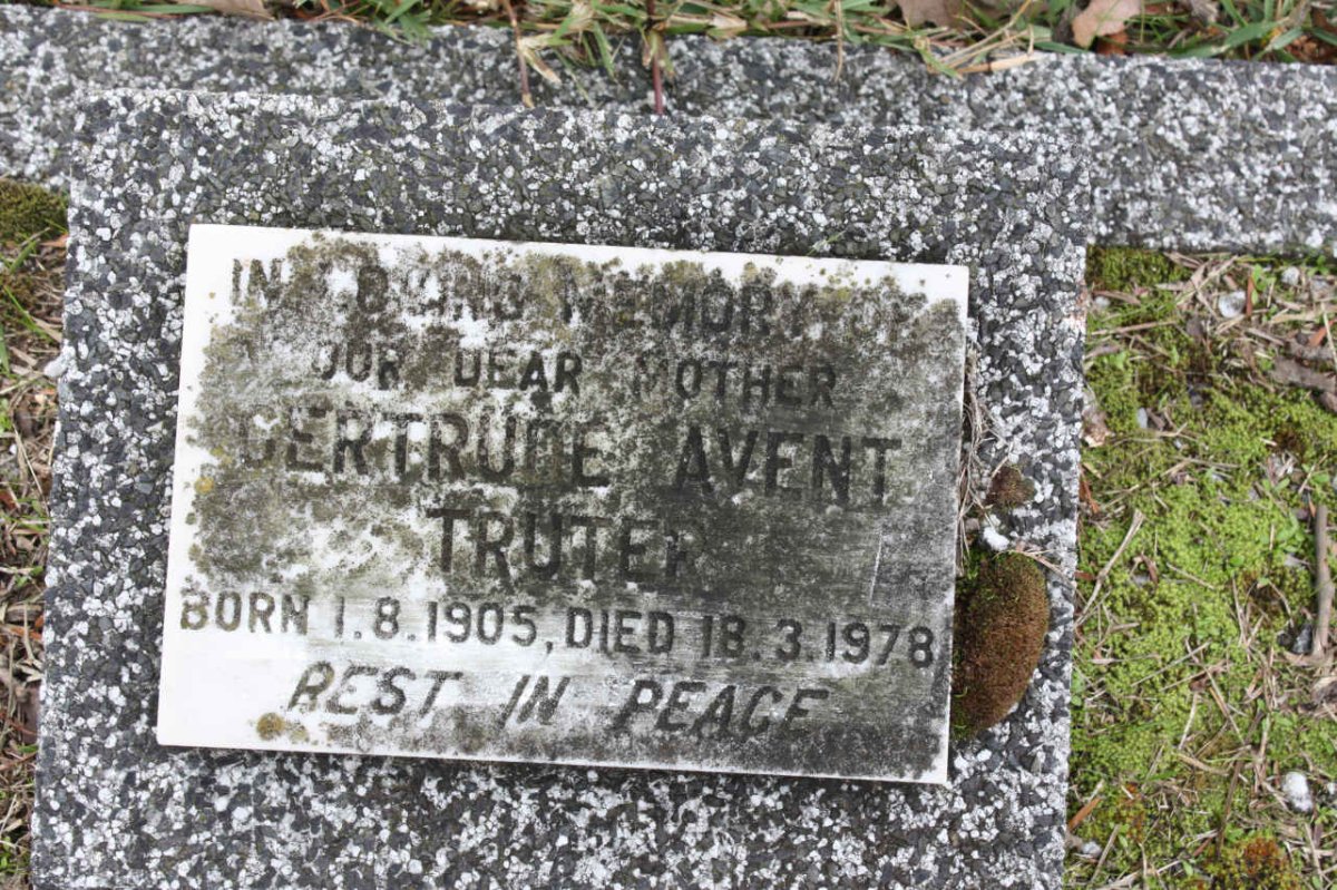 TRUTER Gertrude Avent 1905-1978
