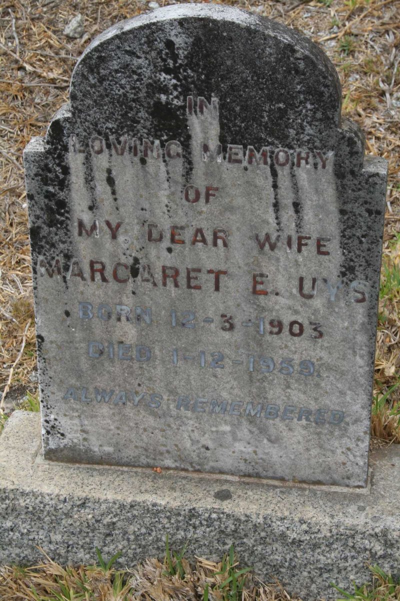 UYS Margaret E. 1903-1959