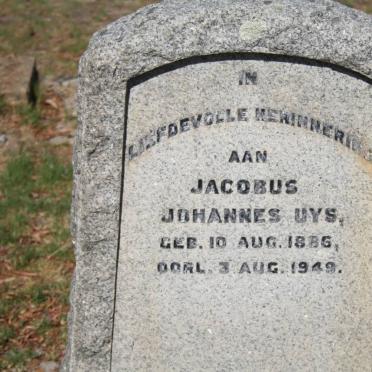 UYS Jacobus Johannes 1886-1949