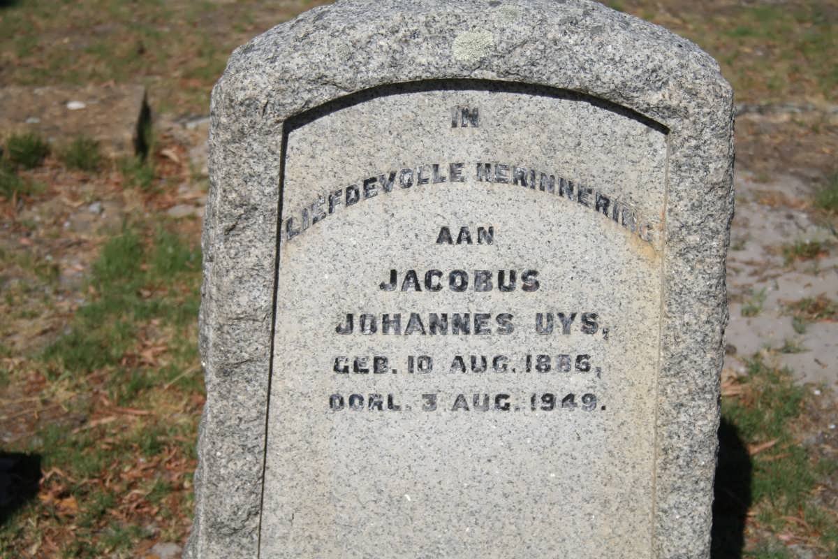 UYS Jacobus Johannes 1886-1949