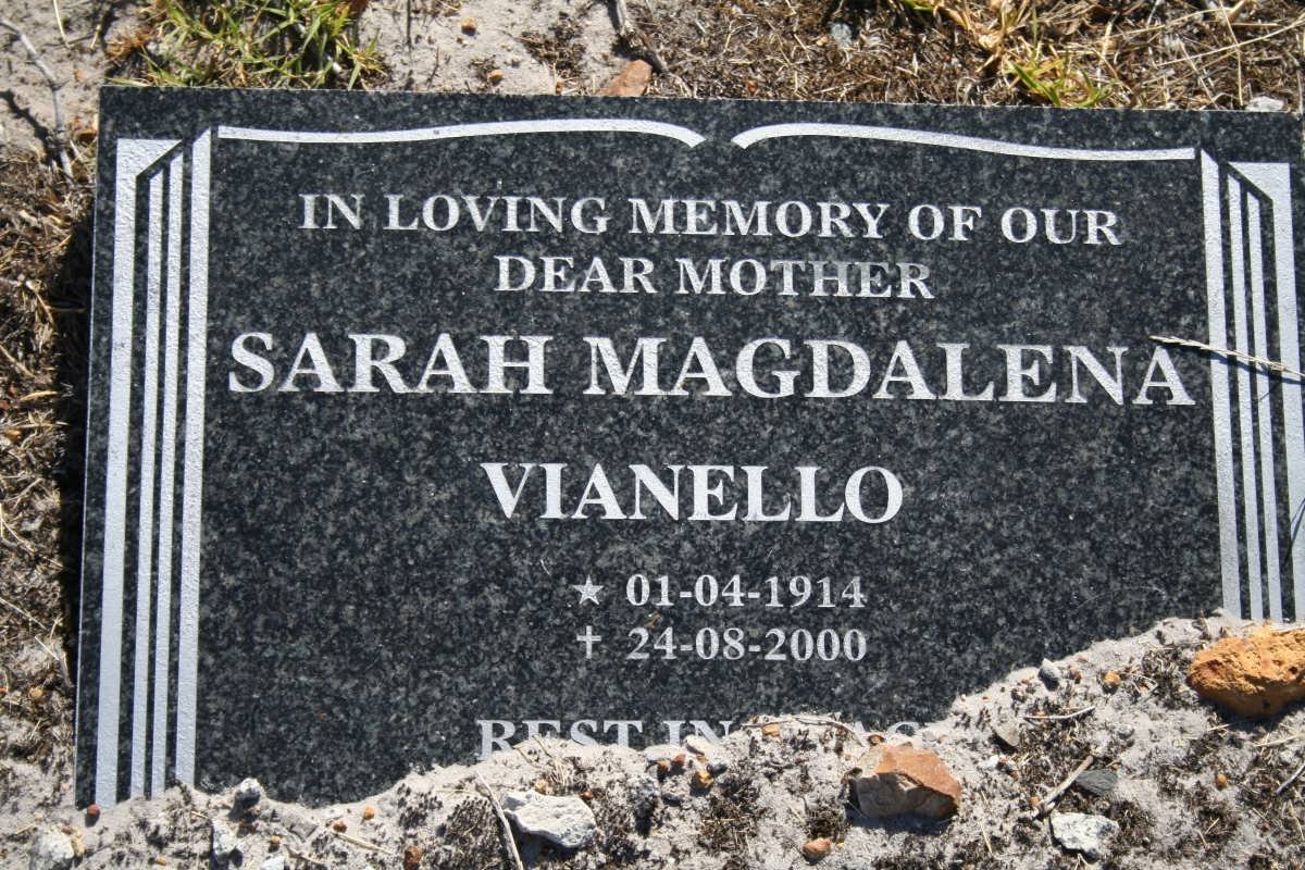 VIANELLO Sarah Magdalena 1914-2000