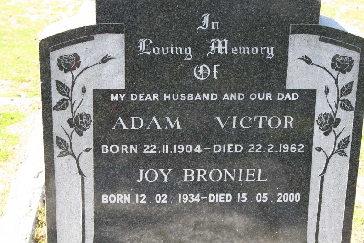 VICTOR Adam 1904-1962 :: BRONIEL Joy 1934-2000