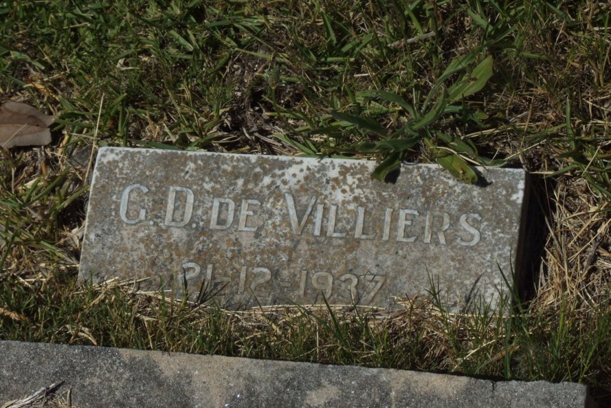 VILLIERS G.D., de -1937