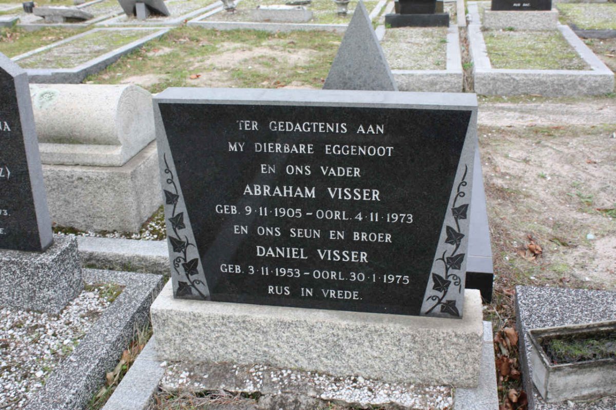 VISSER Abraham 1905-1973 :: VISSER Daniel 1953-1975