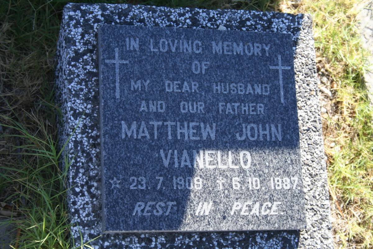 VIANELLO Matthew John 1908-1987