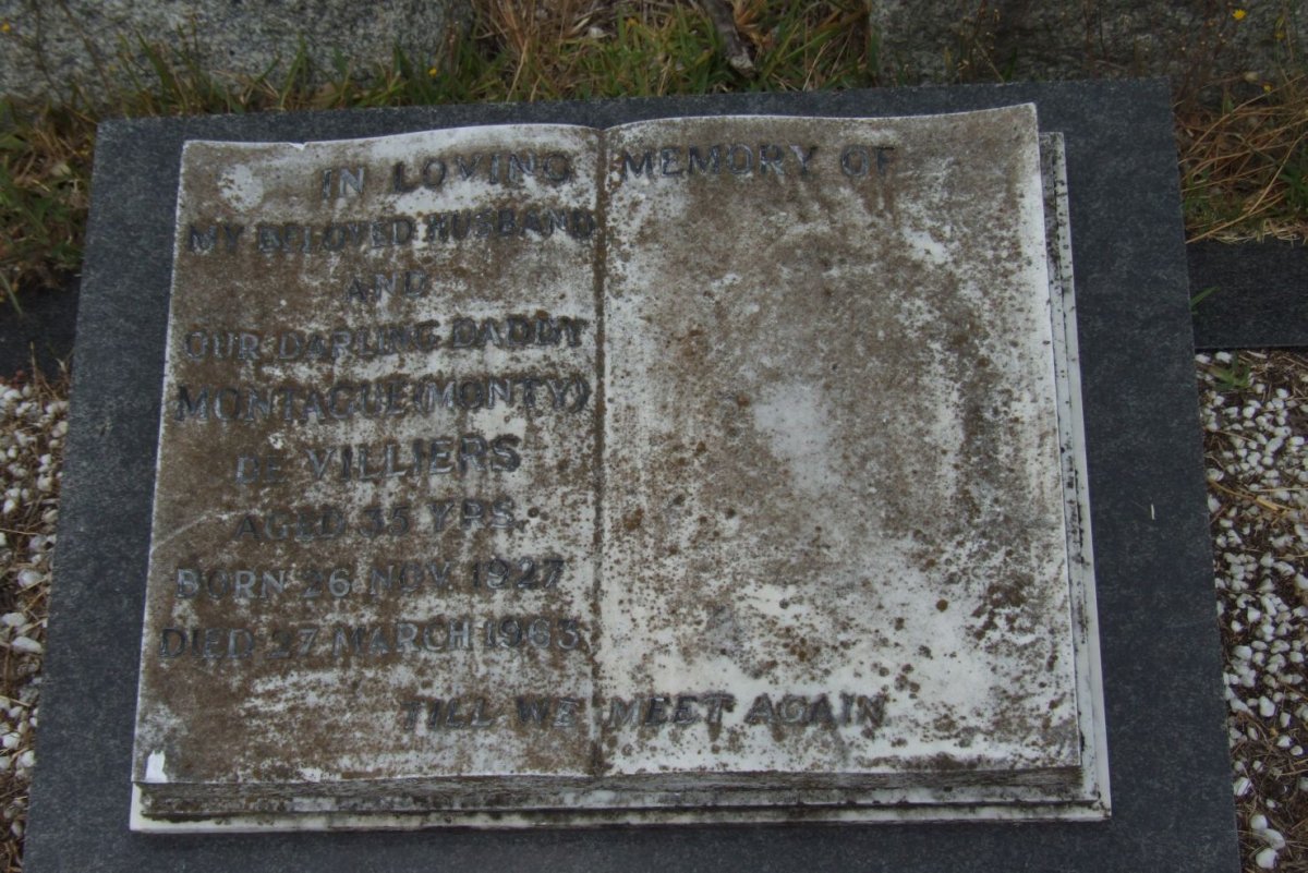 VILLIERS Montague, de 1927-1963