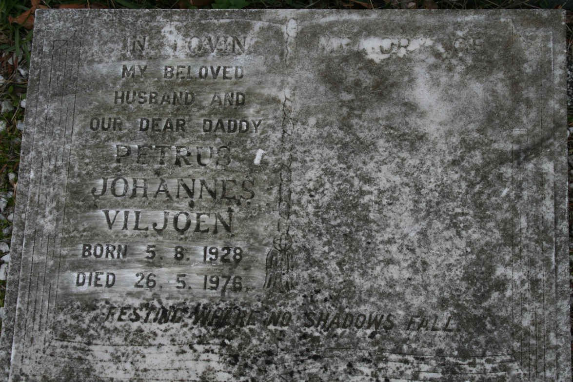 VILJOEN Petrus Johannes 1928-1976