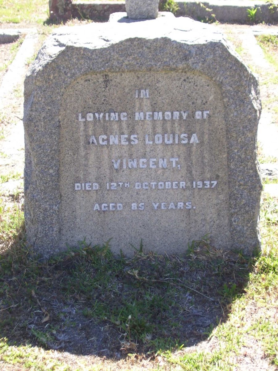 VINCENT Agnes Louisa -1937