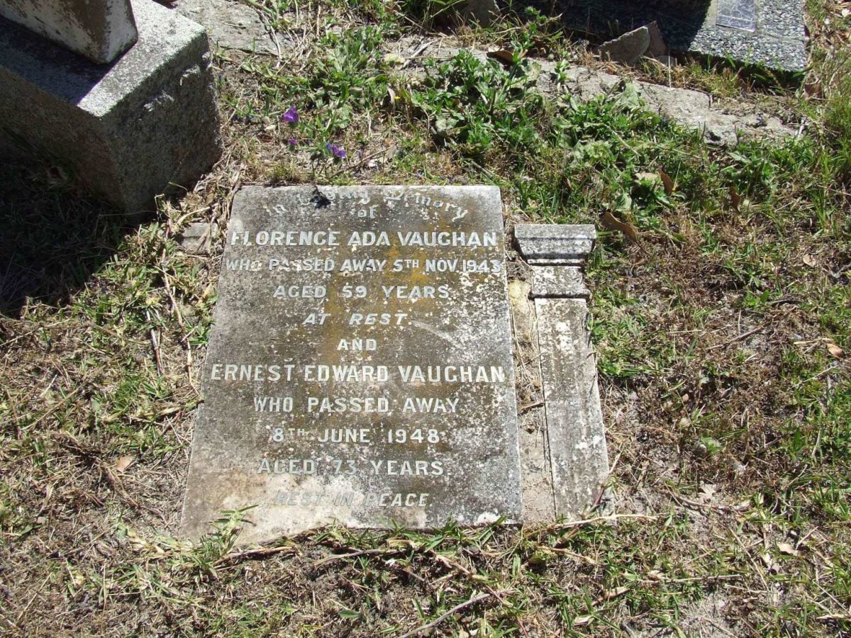 VAUGHAN Ernest Edward -1948 &amp; Florence Ada -1943