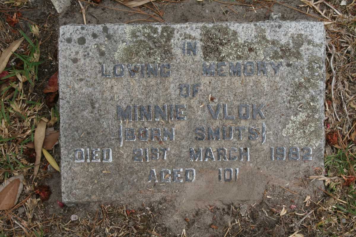 VLOK Minnie nee SMUTS -1982