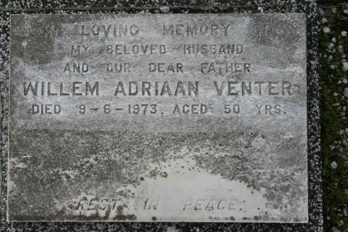VENTER Willem Adriaan -1973