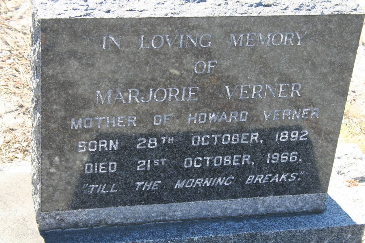 VERNER Marjorie 1892-1966