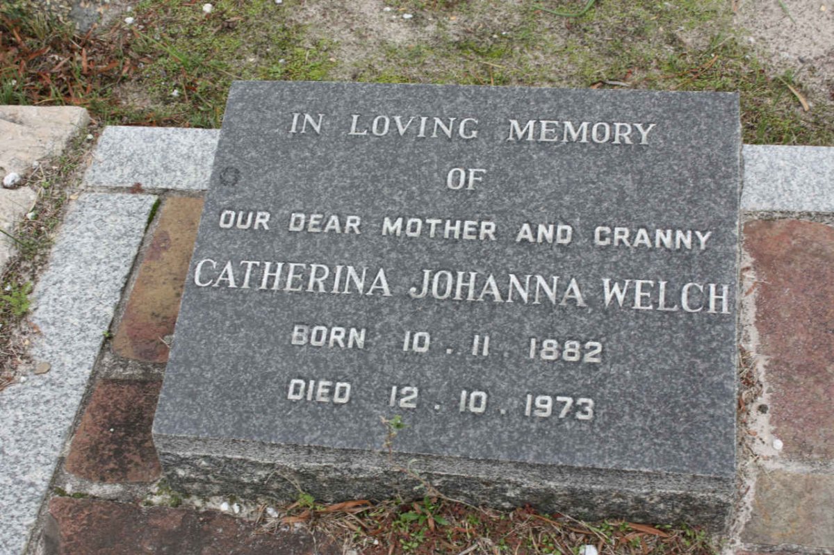 WELCH Catherina Johanna 1882-1973