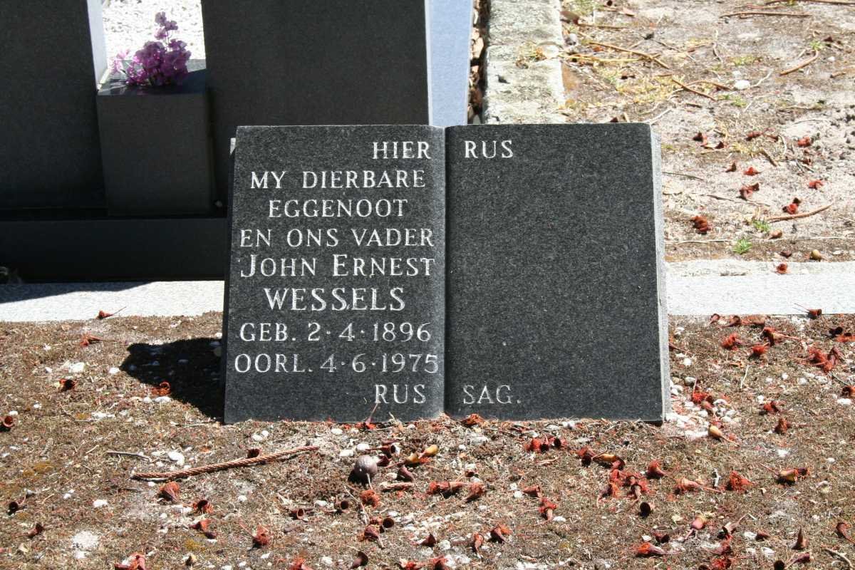 WESSELS John Ernest 1896-1975