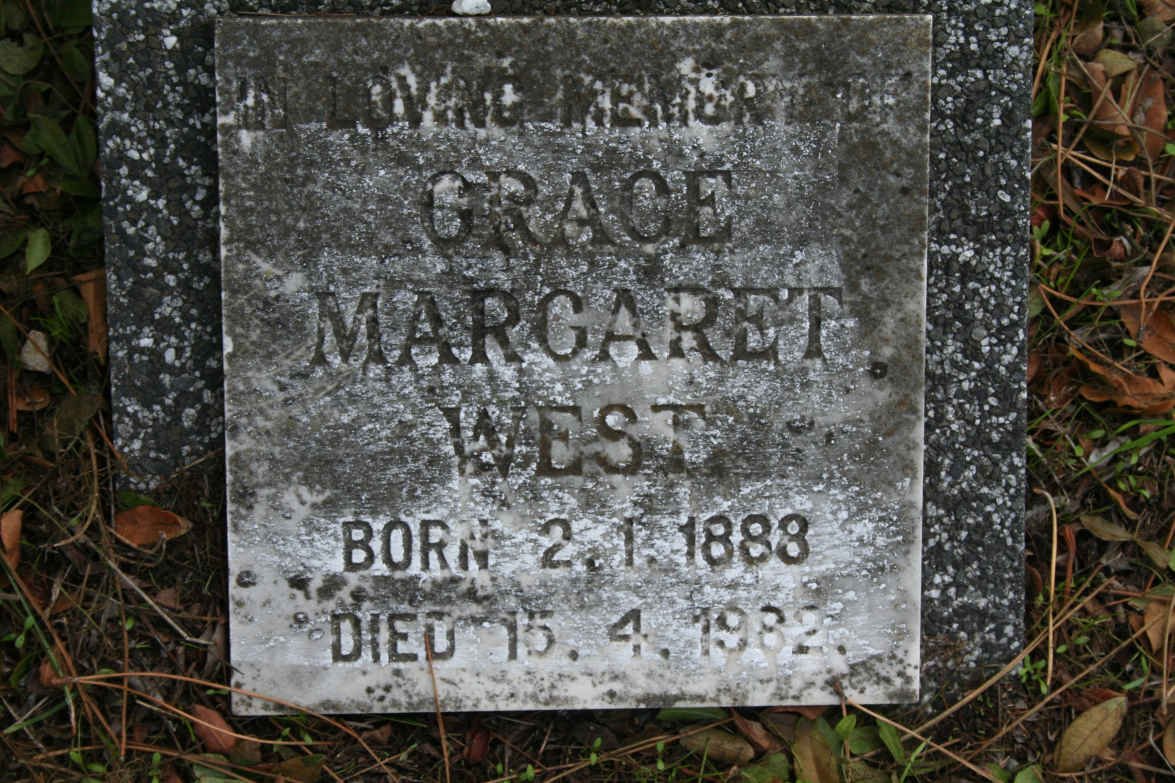 WEST Grace Margaret 1888-1982