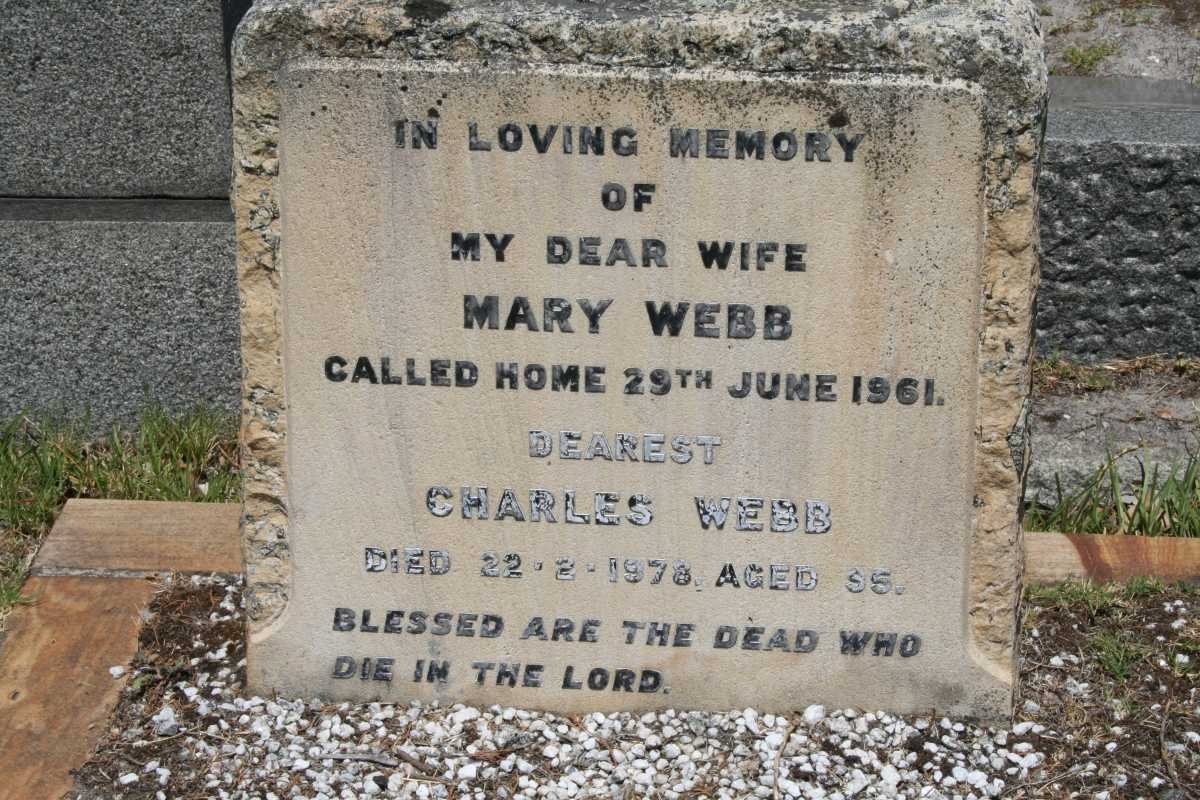 WEBB Charles -1978 &amp; Mary -1961