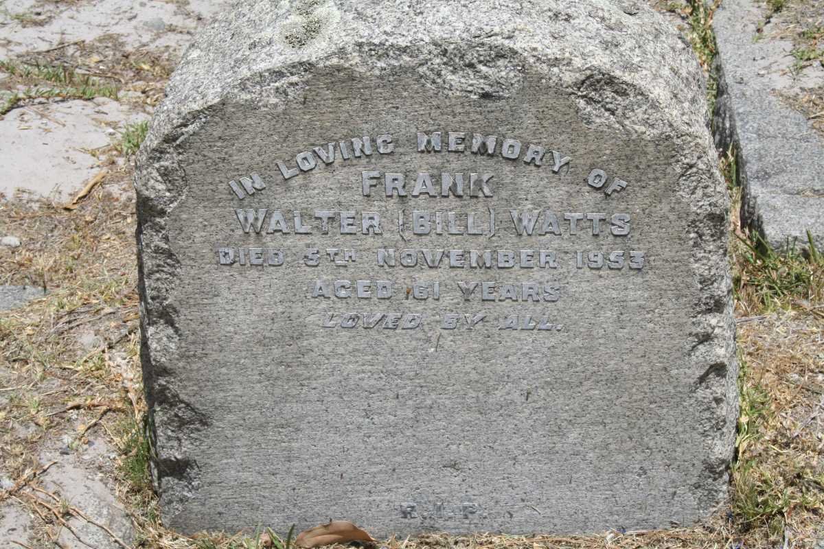 WATTS Frank Walter -1953