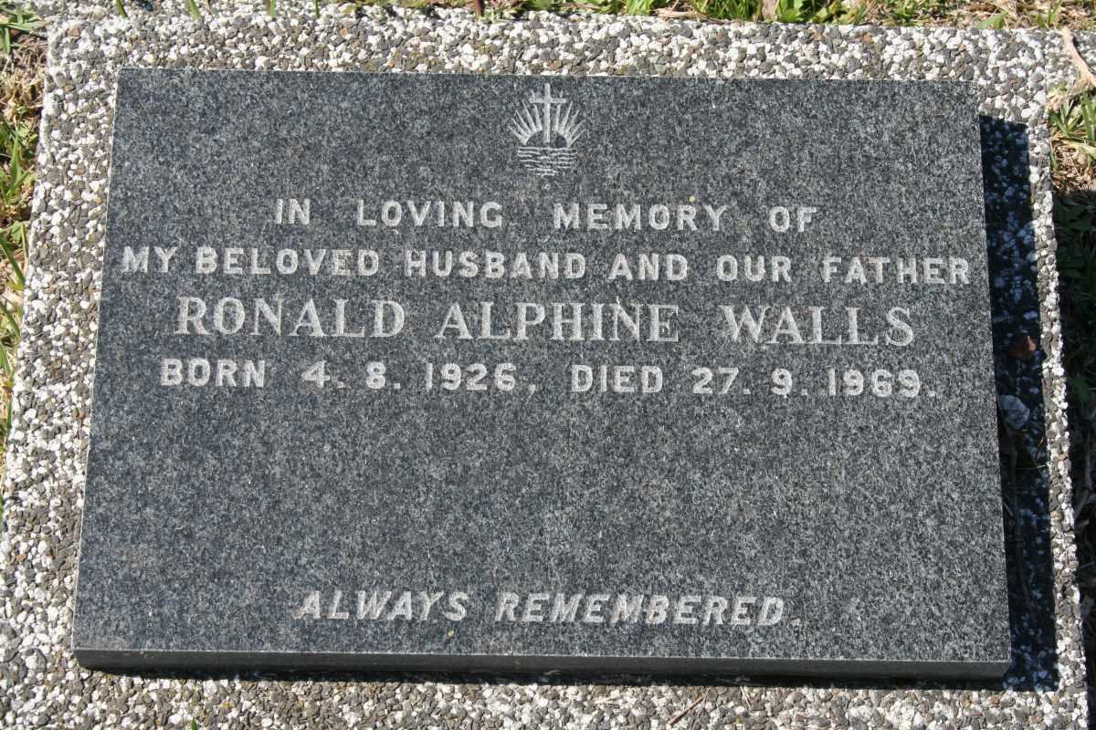 WALLS Ronald Alphine 1926-1969