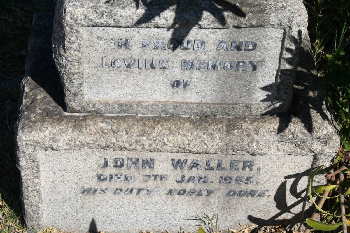 WALLER John -1955