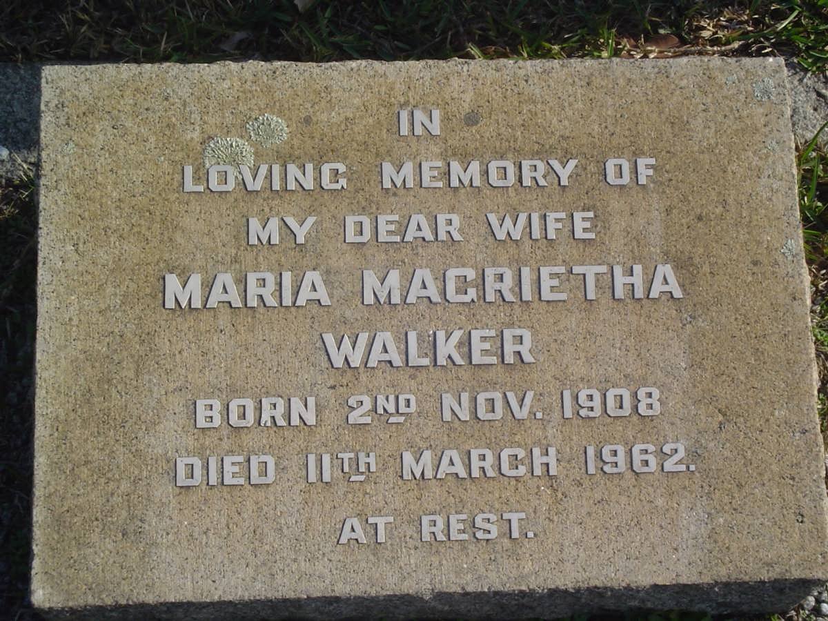 WALKER Maria Magrietha 1908-1962