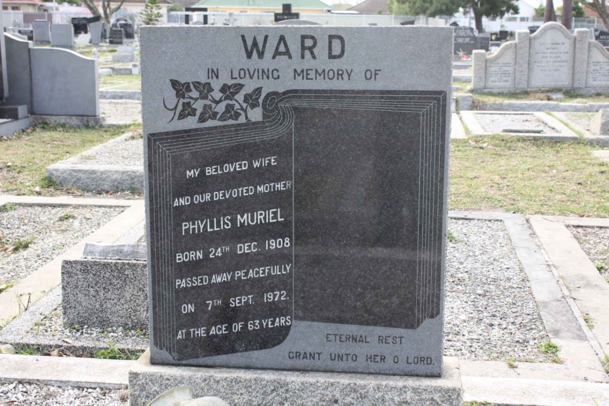 WARD Phyllis Muriel 1908-1972