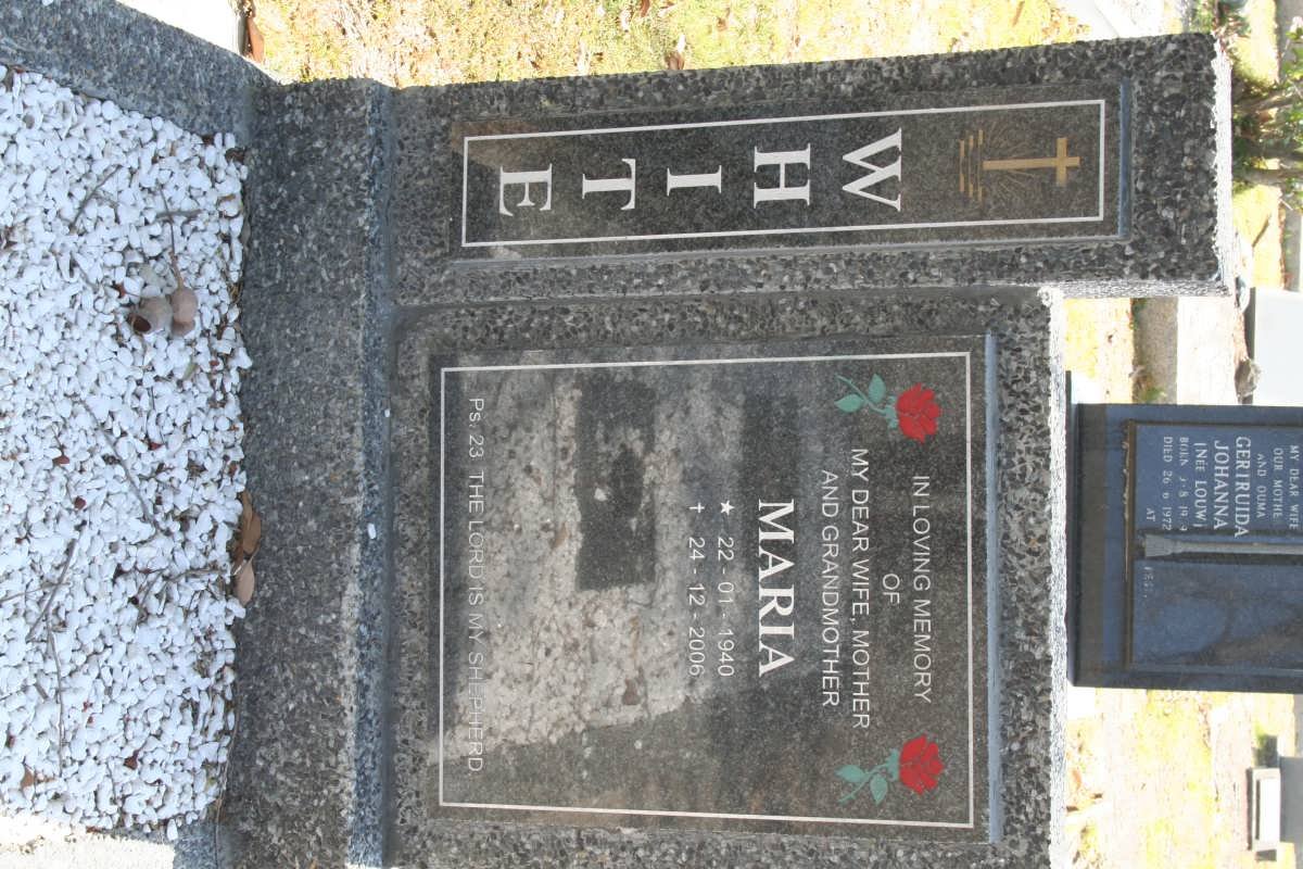 WHITE Maria 1940-2006