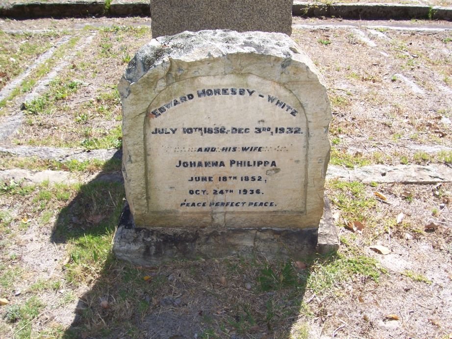 WHITE Edward, MORESBY 1856-1932 &amp; Johanna Philippa 1852-1936