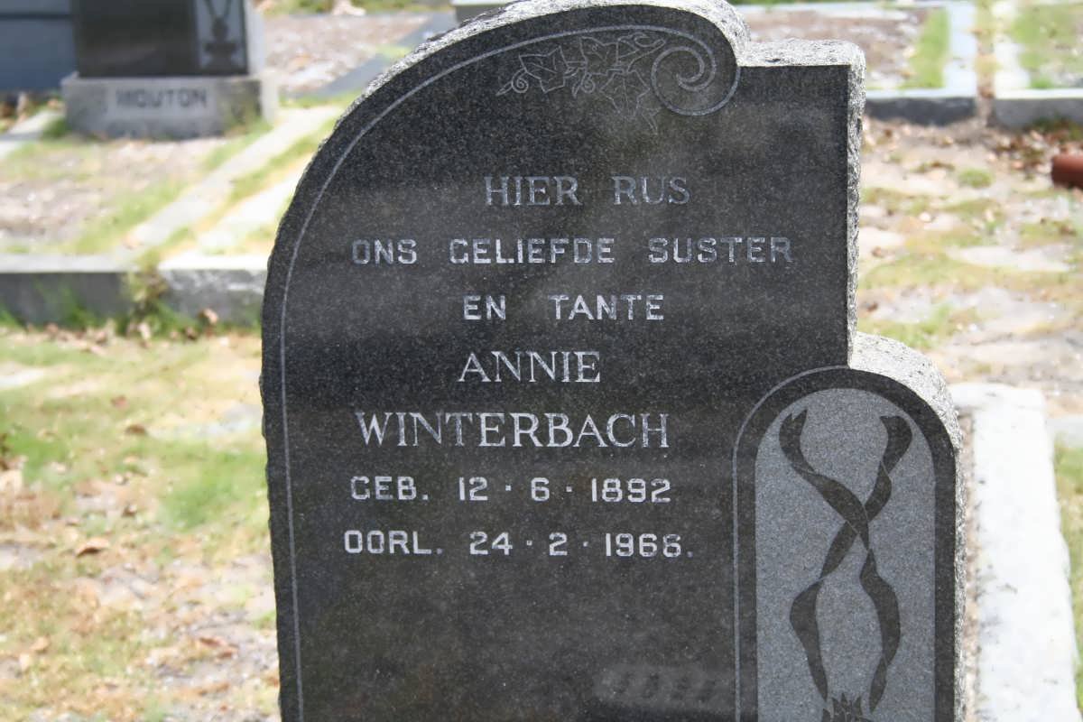WINTERBACH  Annie 1892-1966