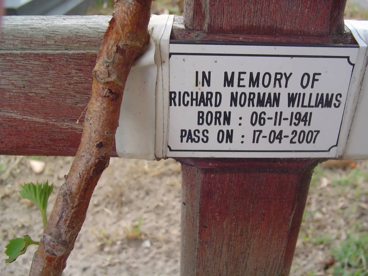 WILLIAMS Richard Norman 1941-2007