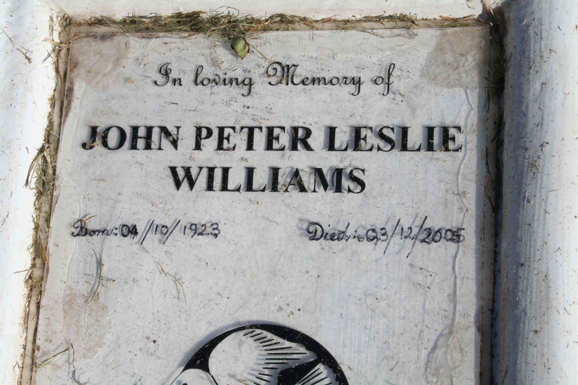 WILLIAMS John Peter Leslie 1923-2005