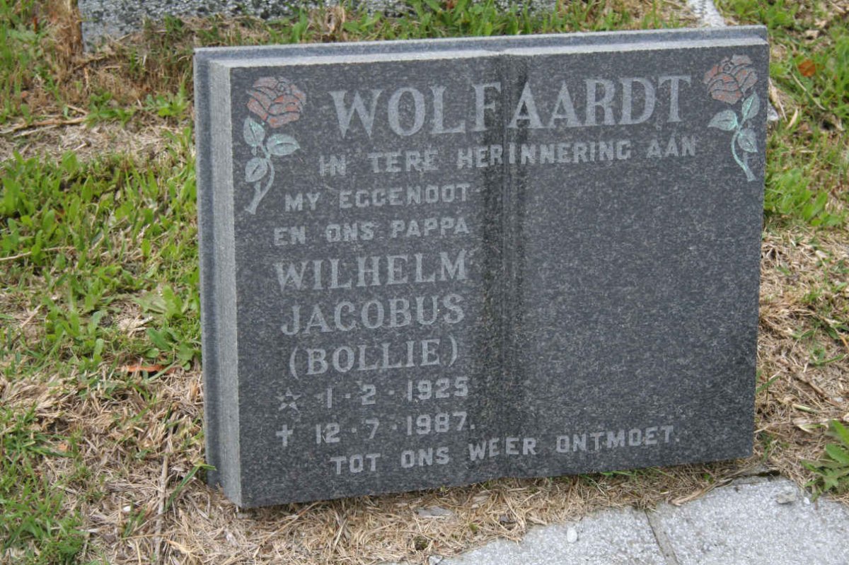 WOLFAARDT Wilhelm Jacobus 1925-1987