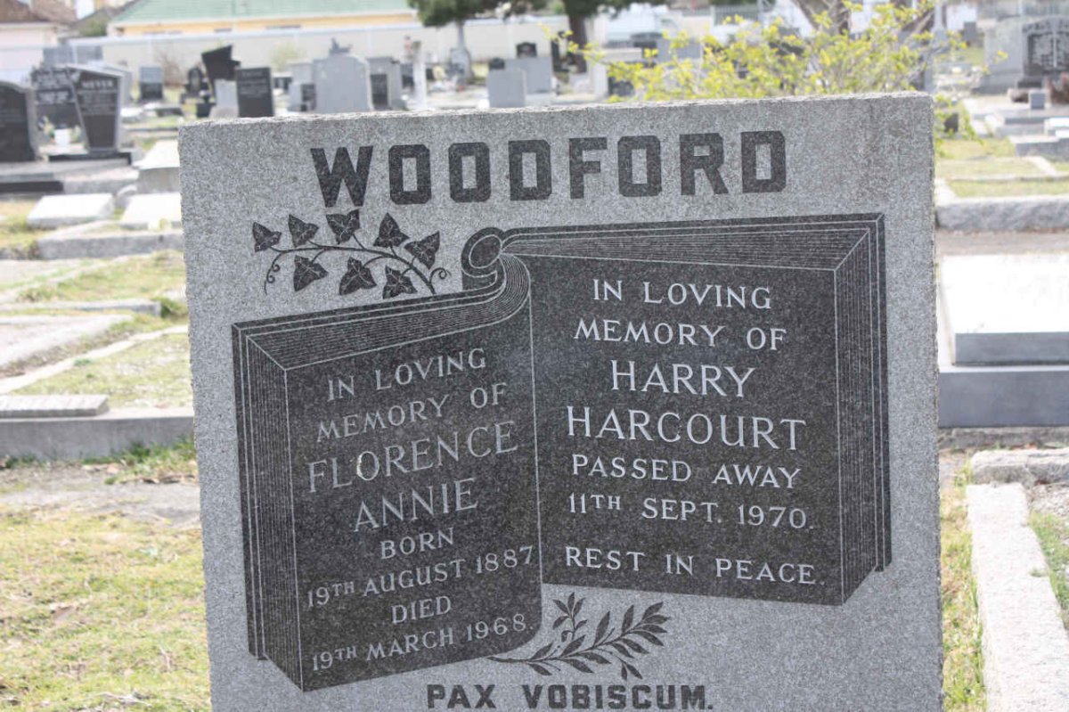 WOODFORD Harry Harcourt -1970 &amp; Florence Annie 1887-1968