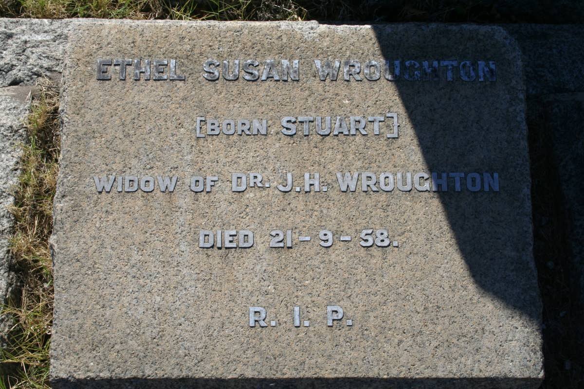 WROUGHTON Ethel Susan nee STUART -1958
