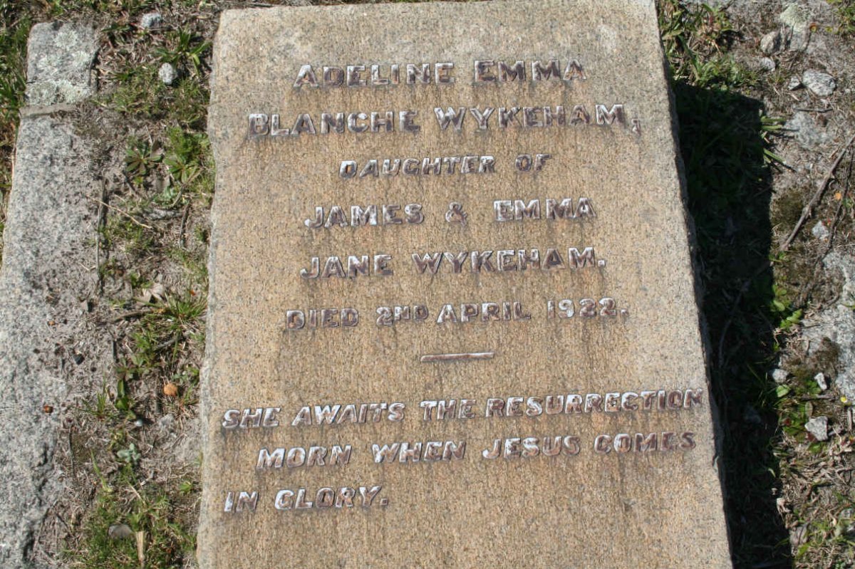 WYKEHAM Adeline Emma Blanche -1922