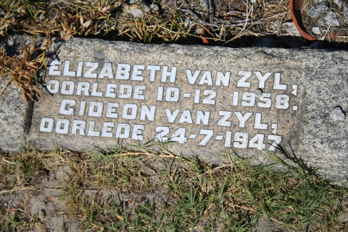ZYL Gideon, van -1947 &amp; Elizabeth -1958