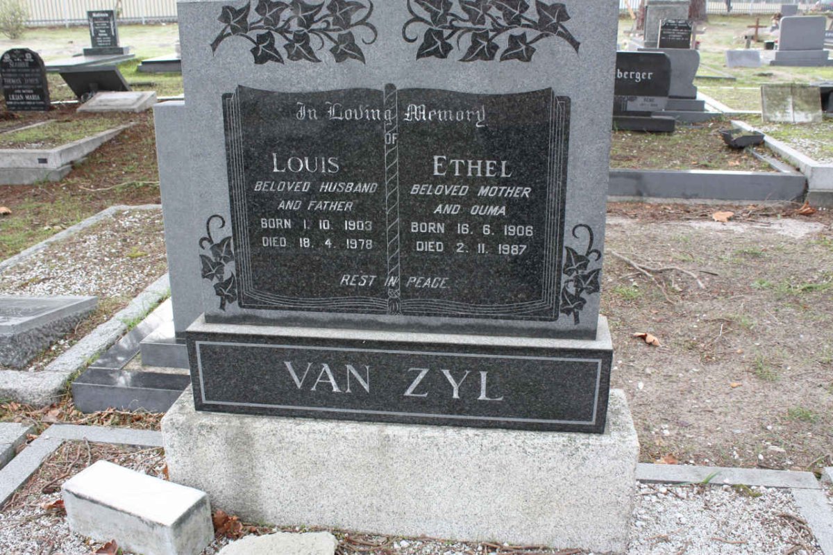 ZYL Louis, van 1903-1978 &amp; Ethel 1906-1987