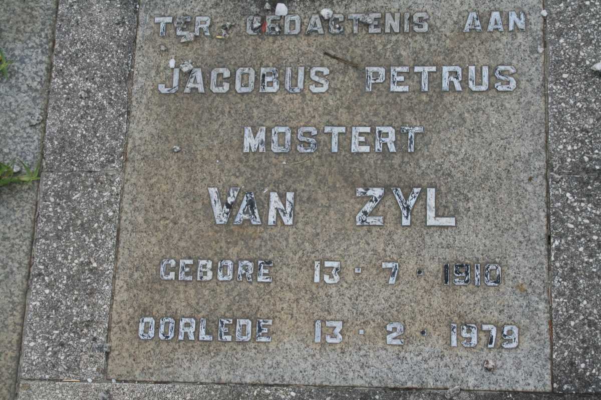 ZYL Jacobus Petrus Mostert, van 1910-1979