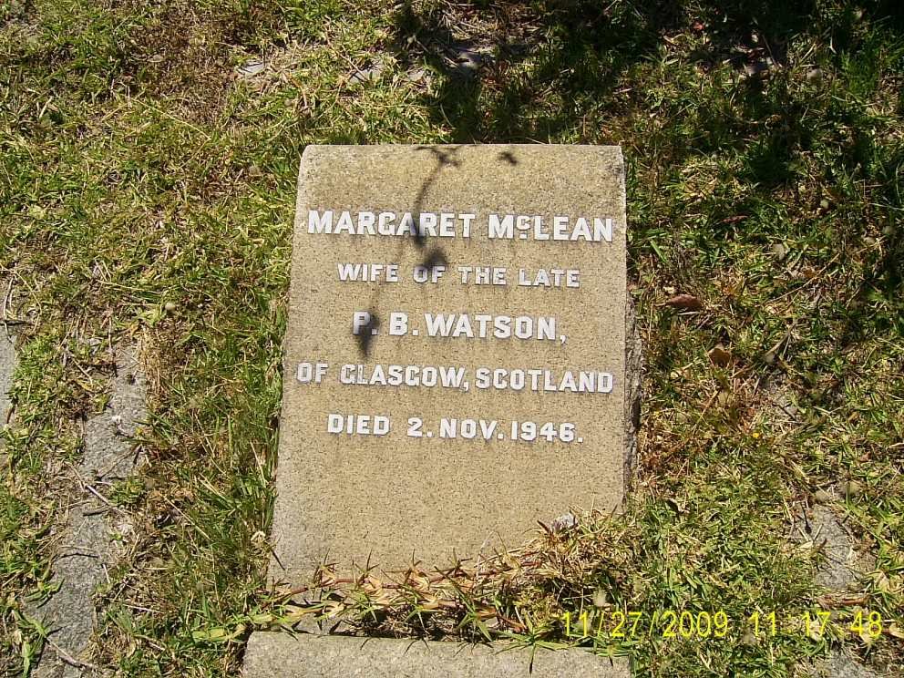 WATSON Margaret McLean -1946