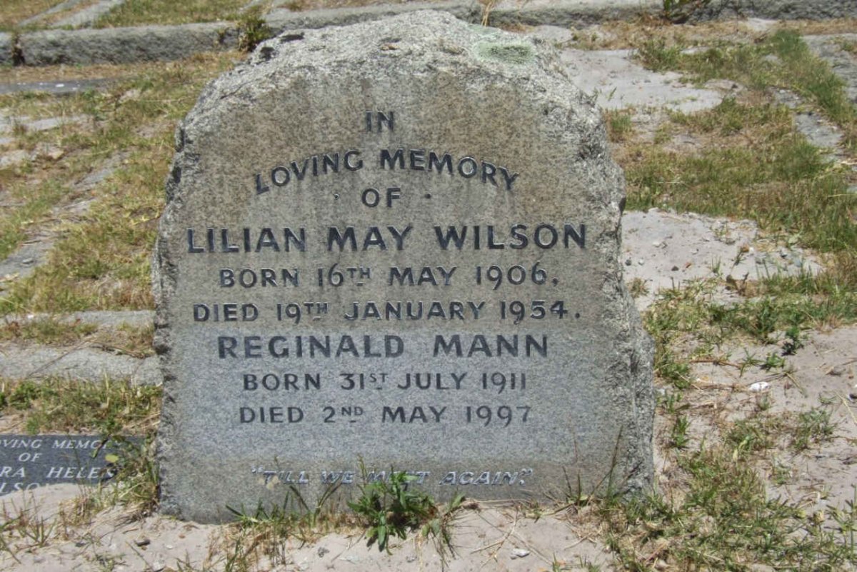 WILSON Lilian May 1906-1954 :: MANN Reginald 1911-1997