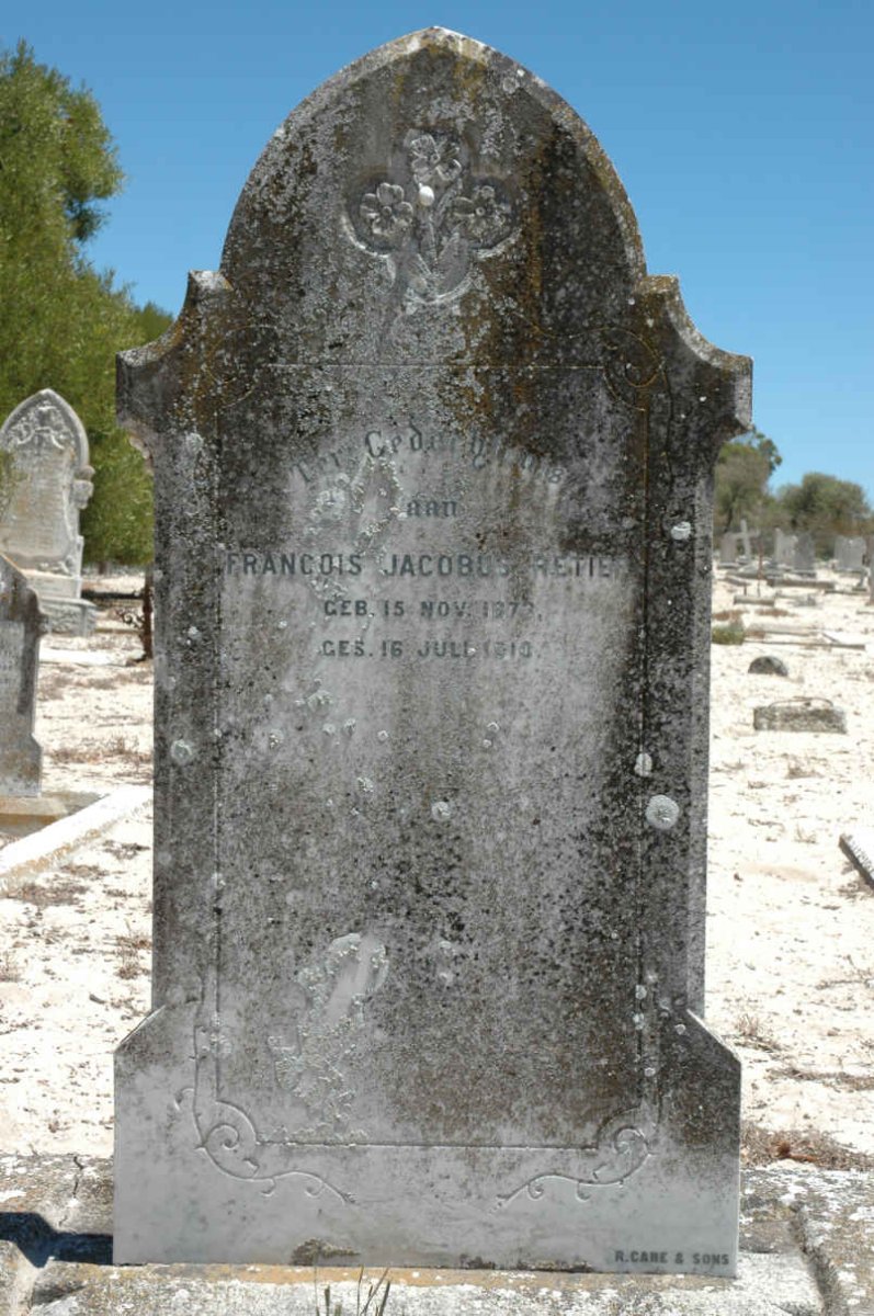 RETIEF Francois Jacobus 1873-1910