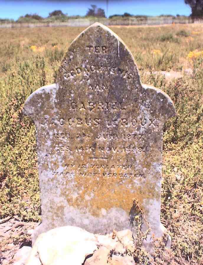 ROUX Gabriel Jacobus, le 1877-1899