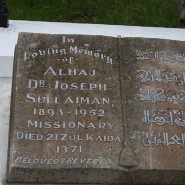SULLAIMAN Joseph 1893-1952