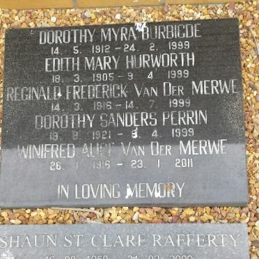 BURBIDGE ::  HURWORTH :: VAN DER MERWE :: PERRIN :: RAFFERTY